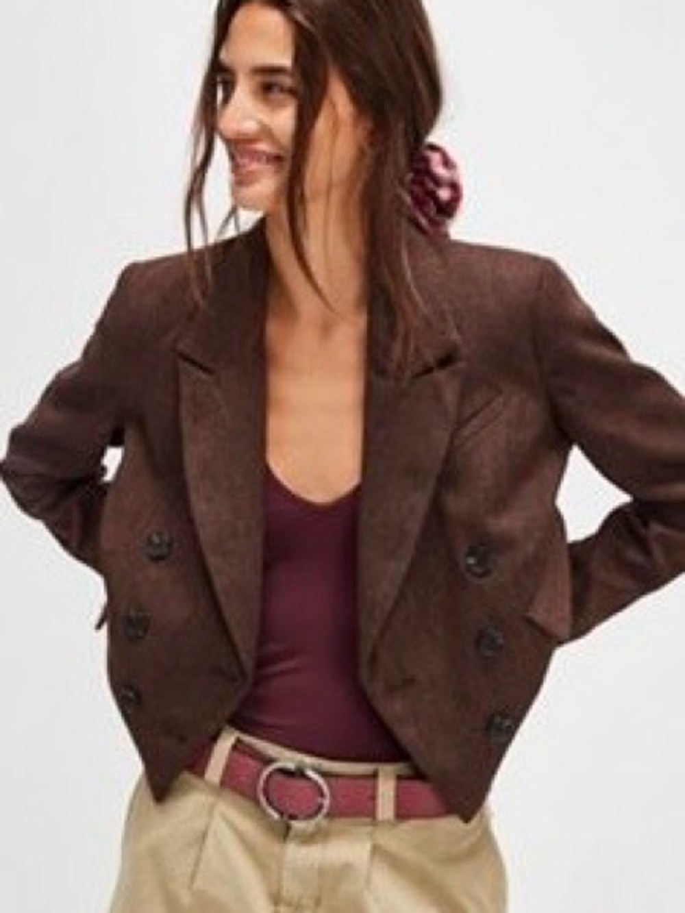 Free People Betty Patterned Blazer